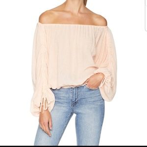 Joie Elazara Long Sleeve Off The Shoulder Top NWT